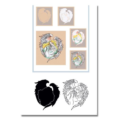 Tattoo 108 - Airbrush Tattoo Schablone