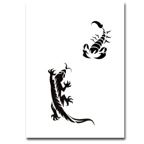 Airbrush Schablonen Tattoo 35