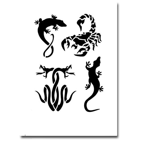 Airbrush Schablonen Tattoo 276