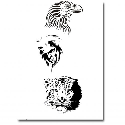 Airbrush Tattoo Schablone 307