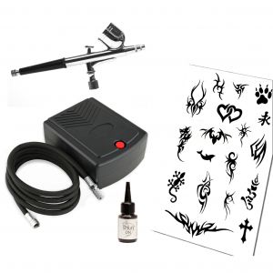 Complete Airbrush Tattoo Equipment DELUXE