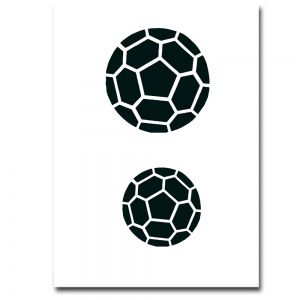 Airbrush Schablonen Fussball 1